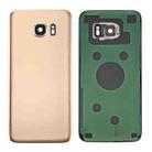 For Galaxy S7 Edge / G935 Original Battery Back Cover with Camera Lens Cover (Gold) - 1