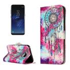 For Galaxy S8 Rose Gold Pattern Horizontal Flip Leather Protective Case with Holder & Card Slots & Wallet - 1