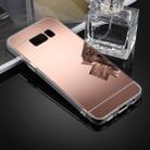 For Galaxy S8 + / G9550 Acrylic TPU Mirror Protective Back Cover Case(Rose Gold) - 1