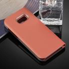 For Galaxy A3 (2017) / A320 Electroplating Mirror Horizontal Flip Leather Case with Holder(Rose Gold) - 4