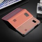 For Galaxy A3 (2017) / A320 Electroplating Mirror Horizontal Flip Leather Case with Holder(Rose Gold) - 8