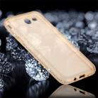 For Galaxy J7 (2017) (US Version) Diamond Encrusted Transparent Soft TPU Protective Back Cover Case (Gold) - 1