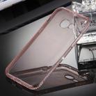 For Galaxy A5 (2017) Diamond Encrusted Transparent Soft TPU Protective Back Cover Case (Pink) - 4