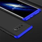 GKK for Galaxy Note 8 PC 360 Degrees Full Coverage Protective Case Back Cover (Black + Blue)  - 1