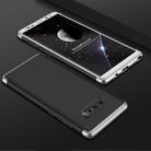 GKK for Galaxy Note 8 PC 360 Degrees Full Coverage Protective Case Back Cover（Black + Silver） - 1