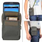 6.4 inch and Below Universal Polyester Men Vertical Style Case Shoulder Carrying Bag with Belt Hole & Climbing Buckle, For iPhone, Samsung, Sony, Huawei, Meizu, Lenovo, ASUS, Oneplus, Xiaomi, Cubot, Ulefone, Letv, DOOGEE, Vkworld, and other (Army Green) - 1