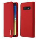DUX DUCIS WISH Series TPU + PU + Leather Case for Galaxy S10 E, with Card Slots & Wallet (Red) - 1