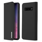DUX DUCIS WISH Series TPU + PU + Leather Case for Galaxy S10 Plus, with Card Slots & Wallet (Black) - 1