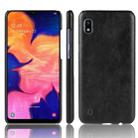 Shockproof Litchi Texture PC + PU Protective Case for Galaxy A10 (Black) - 1