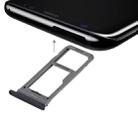 For Galaxy S8 SIM Card Tray + Micro SD Tray (Black) - 1