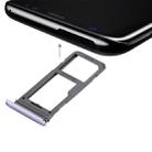 For Galaxy S8 SIM Card Tray + Micro SD Tray (Orchid Gray) - 1