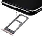 For Galaxy S8 SIM Card Tray + Micro SD Tray (Gold) - 1