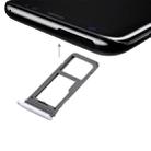 For Galaxy S8 SIM Card Tray + Micro SD Tray (Silver) - 1