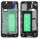 For Galaxy C8  Front Housing LCD Frame Bezel Plate(Black) - 1