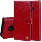 For Galaxy S9 Plus Oil Wax Texture Horizontal Flip Leather Case with Holder & Card Slots & Wallet(Red) - 1