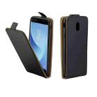 For Galaxy J5 (2017) / J530 Vertical Flip Business Style Leather Case Cover with Card Slot (Black) - 1