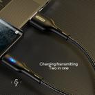 USAMS US-SJ460 U-Bob Series USB to USB-C / Type-C Intelligent Power-off Charging Cable, Length: 1.2m (Black) - 3