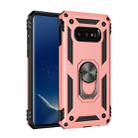 Sergeant Armor Shockproof TPU + PC Protective Case for Galaxy S10e, with 360 Degree Rotation Holder(Rose Gold) - 1