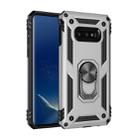 Sergeant Armor Shockproof TPU + PC Protective Case for Galaxy S10e, with 360 Degree Rotation Holder(Silver) - 1