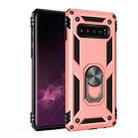 Sergeant Armor Shockproof TPU + PC Protective Case for Galaxy S10 Plus, with 360 Degree Rotation Holder(Rose Gold) - 1