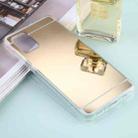 For Samsung Galaxy A71 TPU + Acrylic Luxury Plating Mirror Phone Case Cover (Champagne Gold) - 1