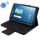 2 in 1 For Galaxy Tab A 10.1 (2016) T580 / T585 Separable Litchi Texture Horizontal Flip Leather Tablet Case + Bluetooth Keyboard with Holder(Black) - 1