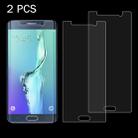 2 PCS for Galaxy S6 Edge+ / G928 0.26mm 9H Surface Hardness 2.5D Explosion-proof Tempered Glass Screen Film - 1