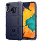 Shockproof Rugged  Shield Full Coverage Protective Silicone Case for Galaxy A30(Blue) - 1