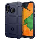 Shockproof Rugged  Shield Full Coverage Protective Silicone Case for Galaxy A40(Blue) - 1