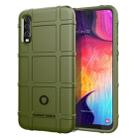 Shockproof Rugged  Shield Full Coverage Protective Silicone Case for Galaxy A50(Army Green) - 1