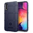 Shockproof Rugged  Shield Full Coverage Protective Silicone Case for Galaxy A50(Blue) - 1