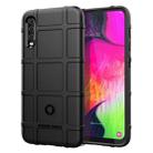 Shockproof Rugged  Shield Full Coverage Protective Silicone Case for Galaxy A70(Black) - 1