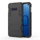 Shockproof PC + TPU Case for Galaxy S10e, with Holder(Black) - 1