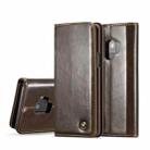 CaseMe-003 for Galaxy S9 PU + PC Business Style Crazy Horse Texture Horizontal Flip Leather Case with Holder & Card Slots & Wallet(Brown) - 1