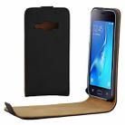 For Galaxy J1 (2016) / J120 Vertical Flip Leather Case Waist Bag with Magnetic Buckle(Black) - 1