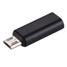 8 Pin Female to Micro USB Male Metal Shell Adapter, For Samsung / Huawei / Xiaomi / Meizu / LG / HTC and Other Smartphones(Black) - 2