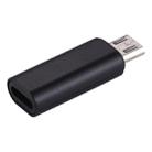 8 Pin Female to Micro USB Male Metal Shell Adapter, For Samsung / Huawei / Xiaomi / Meizu / LG / HTC and Other Smartphones(Black) - 3
