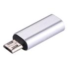 8 Pin Female to Micro USB Male Metal Shell Adapter, For Samsung / Huawei / Xiaomi / Meizu / LG / HTC and Other Smartphones(Silver) - 2