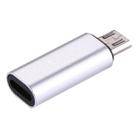 8 Pin Female to Micro USB Male Metal Shell Adapter, For Samsung / Huawei / Xiaomi / Meizu / LG / HTC and Other Smartphones(Silver) - 3
