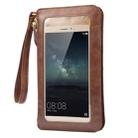Universal Crazy Horse Texture Touch Screen Wallet Style PU Leather Shoulder Bag for Galaxy Note 8 & Mega 6.3, Huawei Mate 8 / Mate 7, etc. 6.3 inch Below(Coffee) - 2