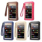Universal Crazy Horse Texture Touch Screen Wallet Style PU Leather Shoulder Bag for Galaxy Note 8 & Mega 6.3, Huawei Mate 8 / Mate 7, etc. 6.3 inch Below(Coffee) - 8