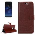 For Galaxy S8 Retro Crazy Horse Texture Horizontal Flip Leather Case with Holder & Card Slots & Wallet & Photo Frame(Brown) - 1