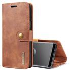 DG.MING for Galaxy S9 Crazy Horse Texture Horizontal Flip Detachable Magnetic Protective Case with Holder & Card Slots & Wallet(Brown) - 1