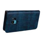 For Galaxy S9 Oil Wax Texture Horizontal Flip Leather Case with Holder & Card Slots & Wallet(Blue) - 6