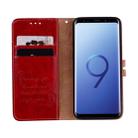 For Galaxy S9 Oil Wax Texture Horizontal Flip Leather Case with Holder & Card Slots & Wallet(Red) - 4