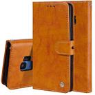 For Galaxy S9 Oil Wax Texture Horizontal Flip Leather Case with Holder & Card Slots & Wallet(Brown) - 1