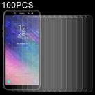 100 PCS 0.26mm 9H 2.5D Tempered Glass Film for Galaxy A6 (2018) - 1