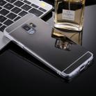 For Galaxy S9 Acrylic + TPU Electroplating Mirror Protective Back Cover Case(Black) - 1