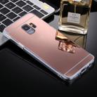 For Galaxy S9 Acrylic + TPU Electroplating Mirror Protective Back Cover Case(Rose Gold) - 1