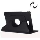 For Galaxy Tab A 10.1 / T580 Litchi Texture 360 Degree Rotating Horizontal Flip Leather Case with Holder(Black) - 1